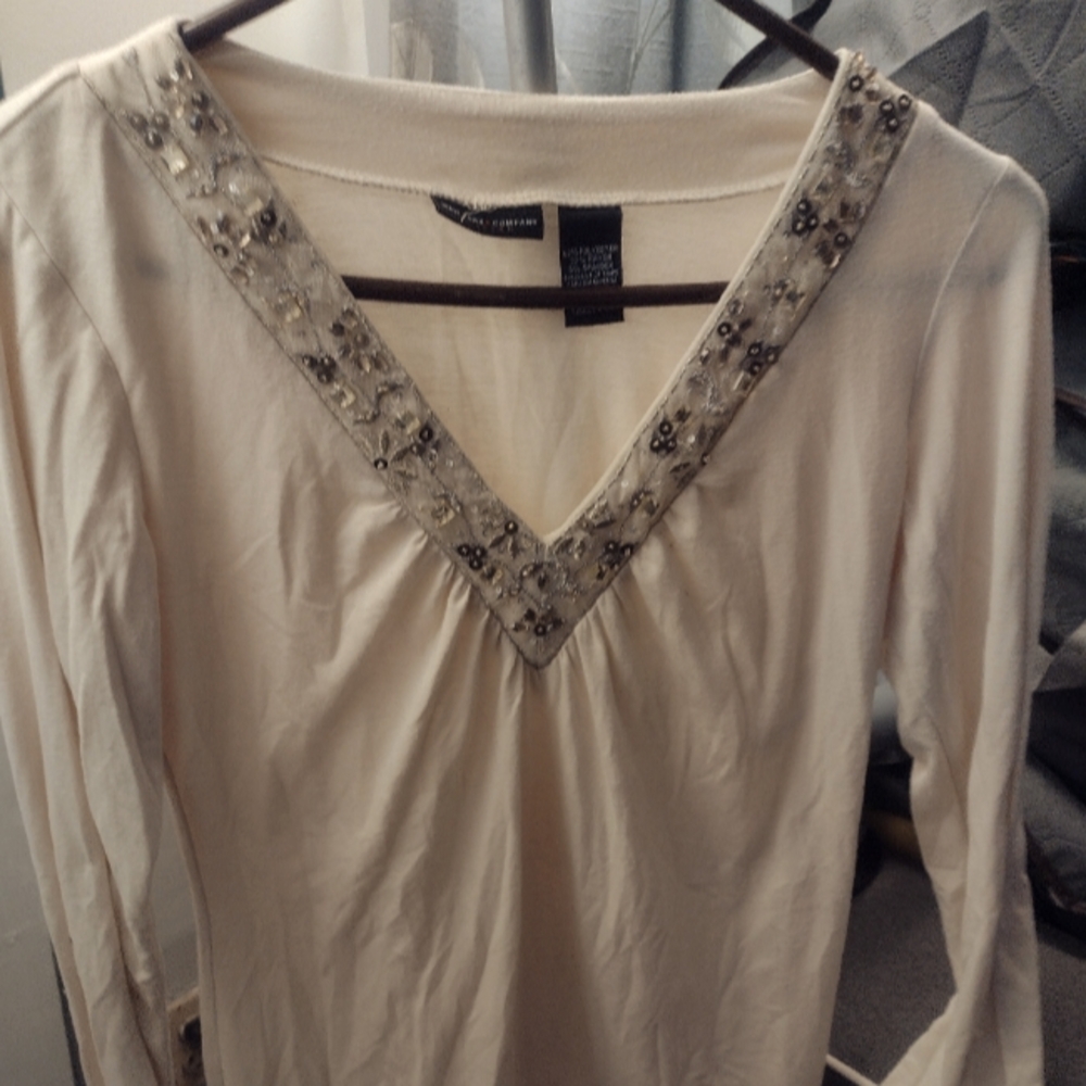 Girls New York&Company stretch long sleeve top size S.